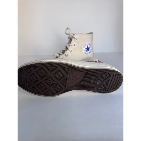 Converse Comme de Garcons Men's 6 Play x Chuck 70 High Milk Sneaker - Picture 6 of 9